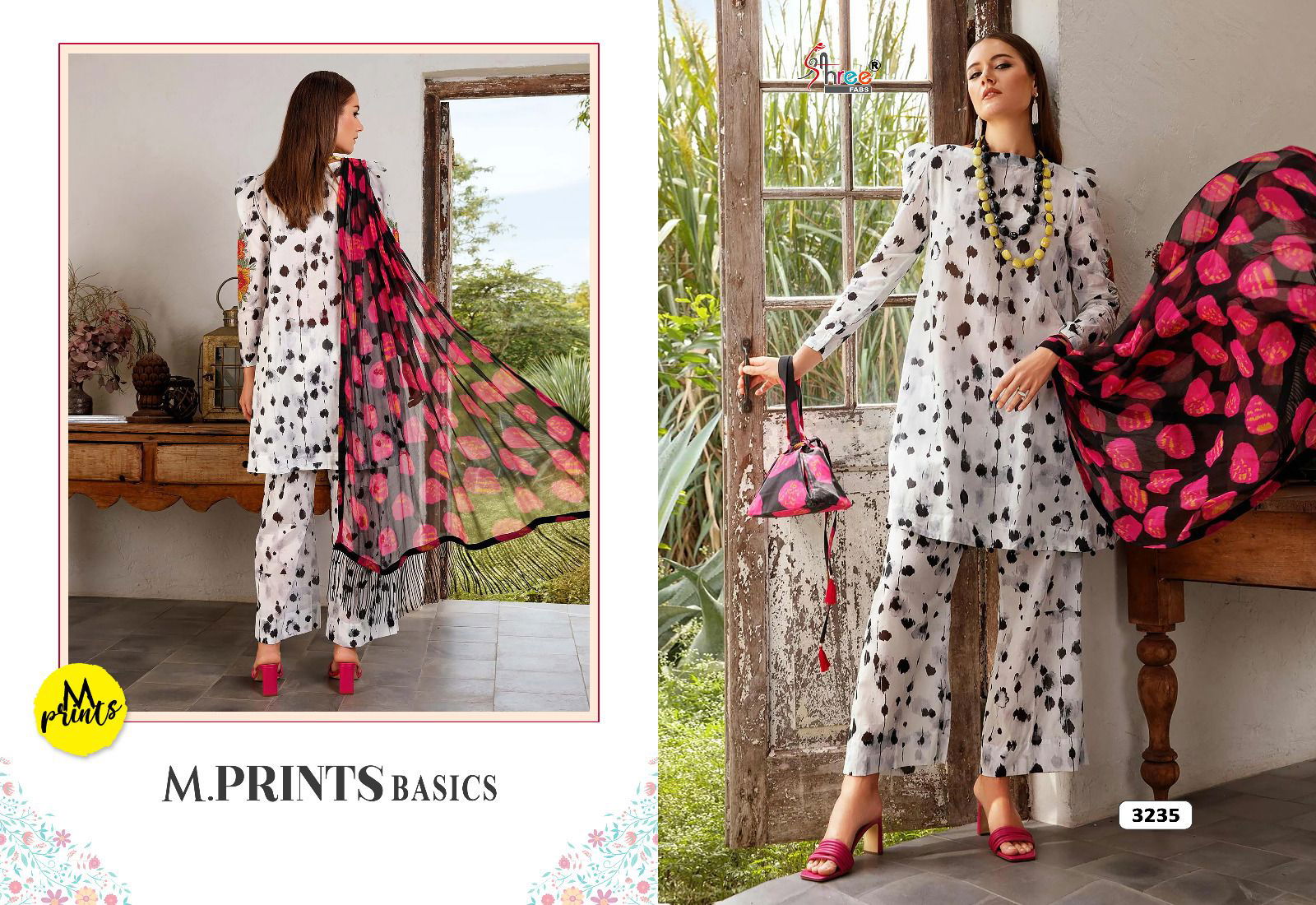 Shree M Print Basics Cotton Pakistani Salwar Suits Catalog
